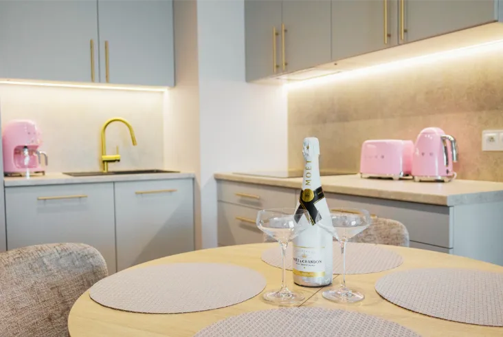 aneks kuchenny w apartamenty Kołobrzeg