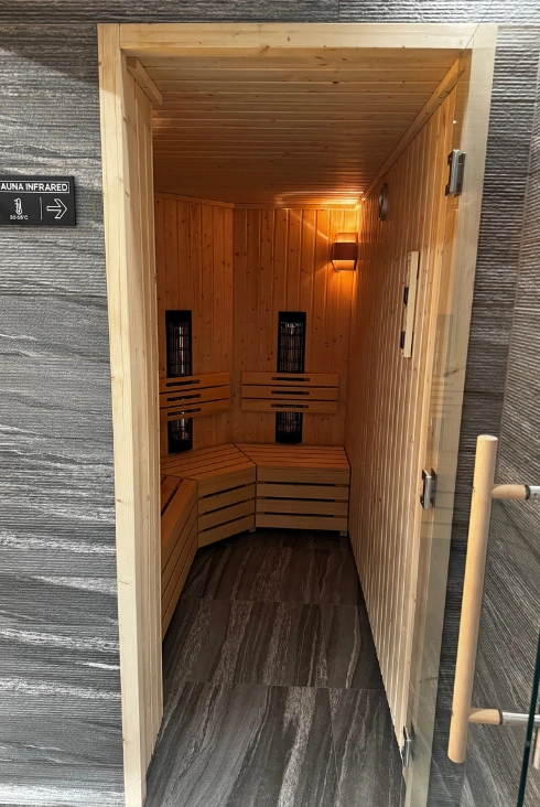 Sauna dla gości apartamentów.